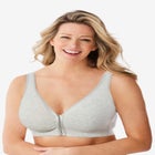 Wireless Front-Close Cotton Comfort Bra image number null