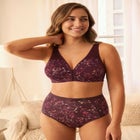 Wireless Front-Close Cotton Comfort Bra image number null