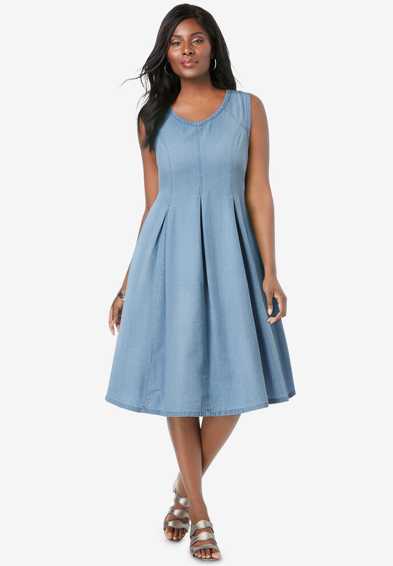 Cotton Denim Dress image number 0