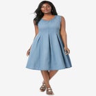 Cotton Denim Dress image number null