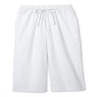 Drawstring Denim Capri image number null