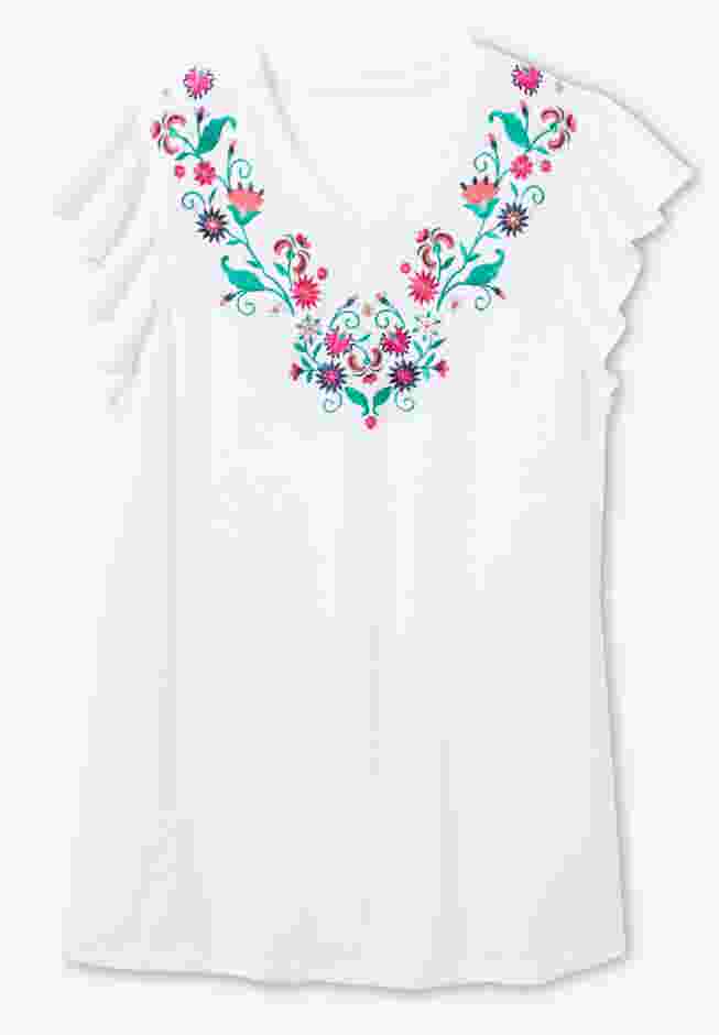 Embroidered V-Neck Tunic image number 2