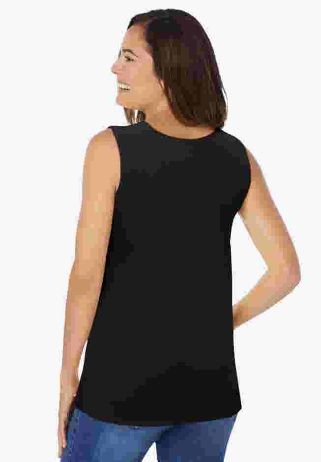 Sleeveless Side Tie Tank image number 1