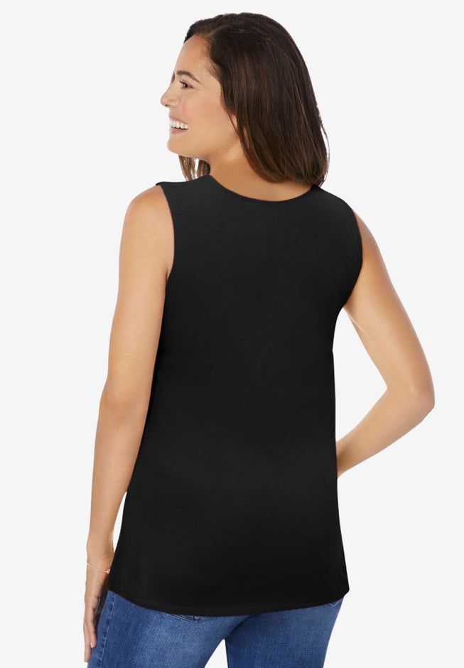 Sleeveless Side Tie Tank image number 1