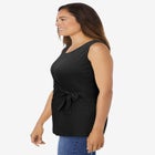 Sleeveless Side Tie Tank image number null