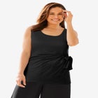 Sleeveless Side Tie Tank image number null