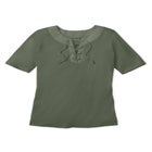 Lace-Up Knit Tee image number null