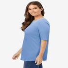 Lace-Up Knit Tee image number null