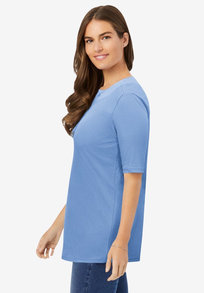 Lace-Up Knit Tee image number 2