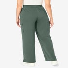 Knit Pull-On Drawstring Cargo Pants image number null