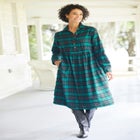 Plaid flannel A-line shirtdress image number null