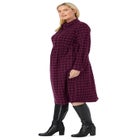 Plaid flannel A-line shirtdress image number null