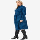 Plaid flannel A-line shirtdress image number null