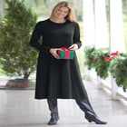 Thermal Knit A-Line Dress image number null