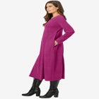 Thermal Knit A-Line Dress image number null