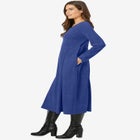 Thermal Knit A-Line Dress image number null