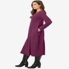Thermal Knit A-Line Dress image number null