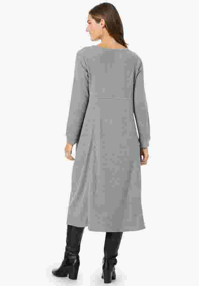 Thermal Knit A-Line Dress image number 1