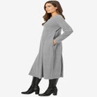 Thermal Knit A-Line Dress image number null