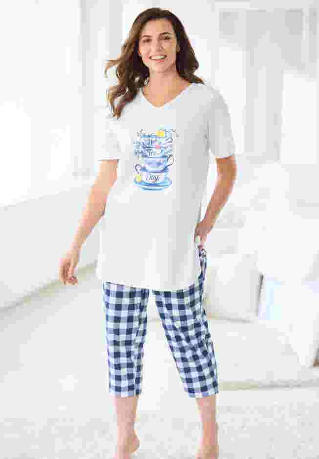 Only Necessities® Capri Pajamas image number 3