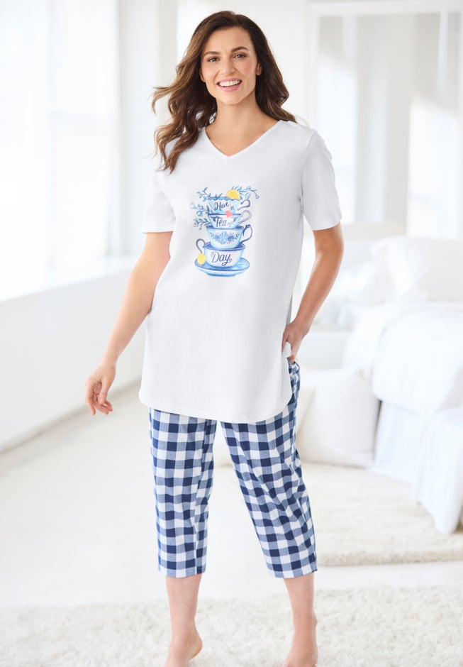 Only Necessities® Capri Pajamas image number 3