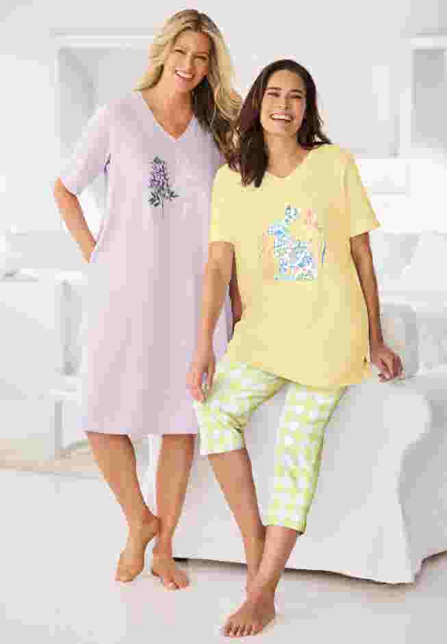 Only Necessities® Capri Pajamas image number 4