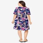 Button-Front Short Essential Dress image number null