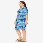 Button-Front Short Essential Dress image number null