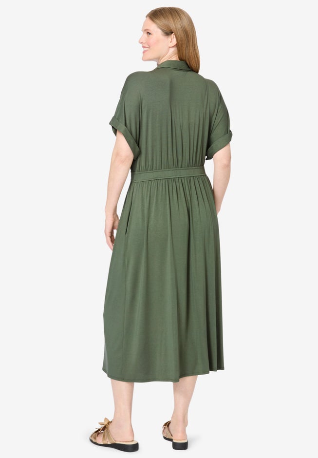 Snap-Front Dress image number 1