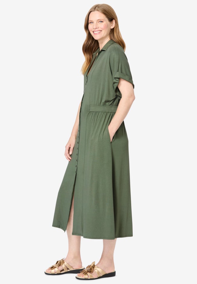 Snap-Front Dress image number 2