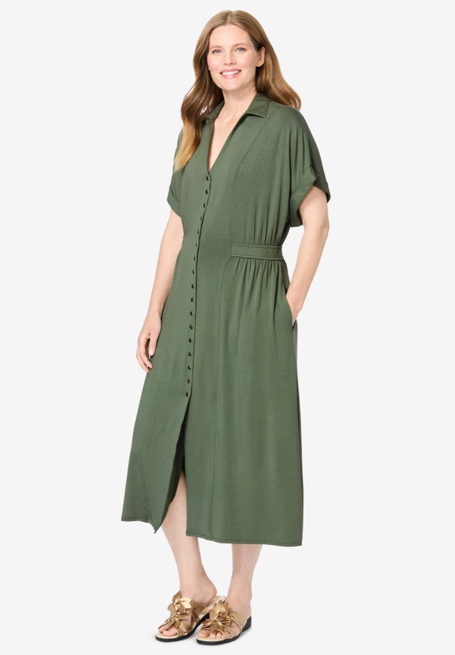 Snap-Front Dress image number 0