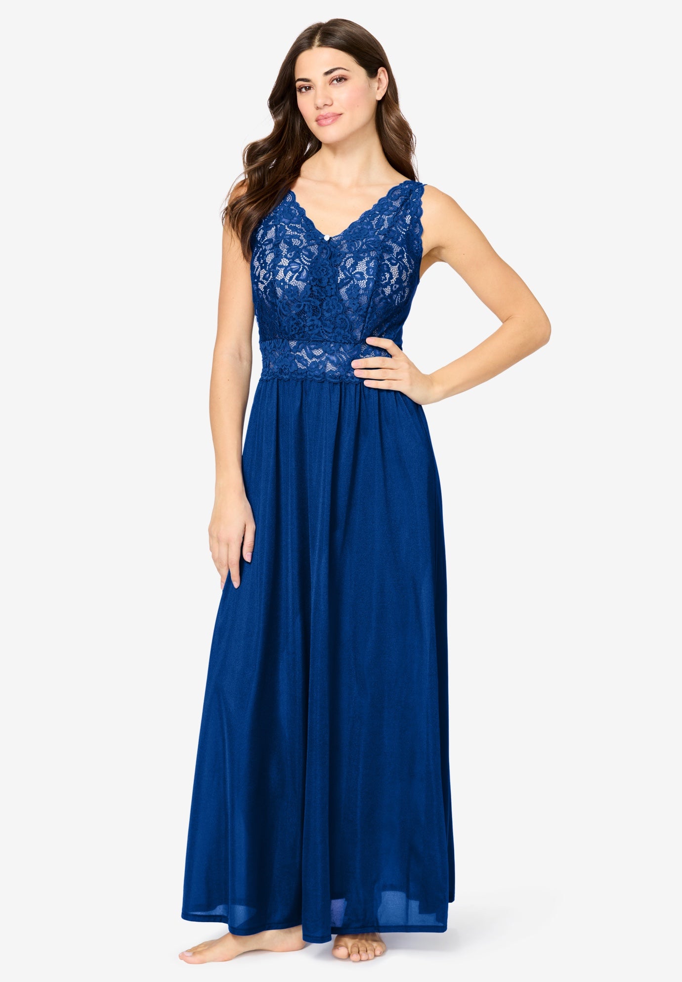 Amoureuse® Peignoir 2-Piece Tricot Gown & Robe image number 3