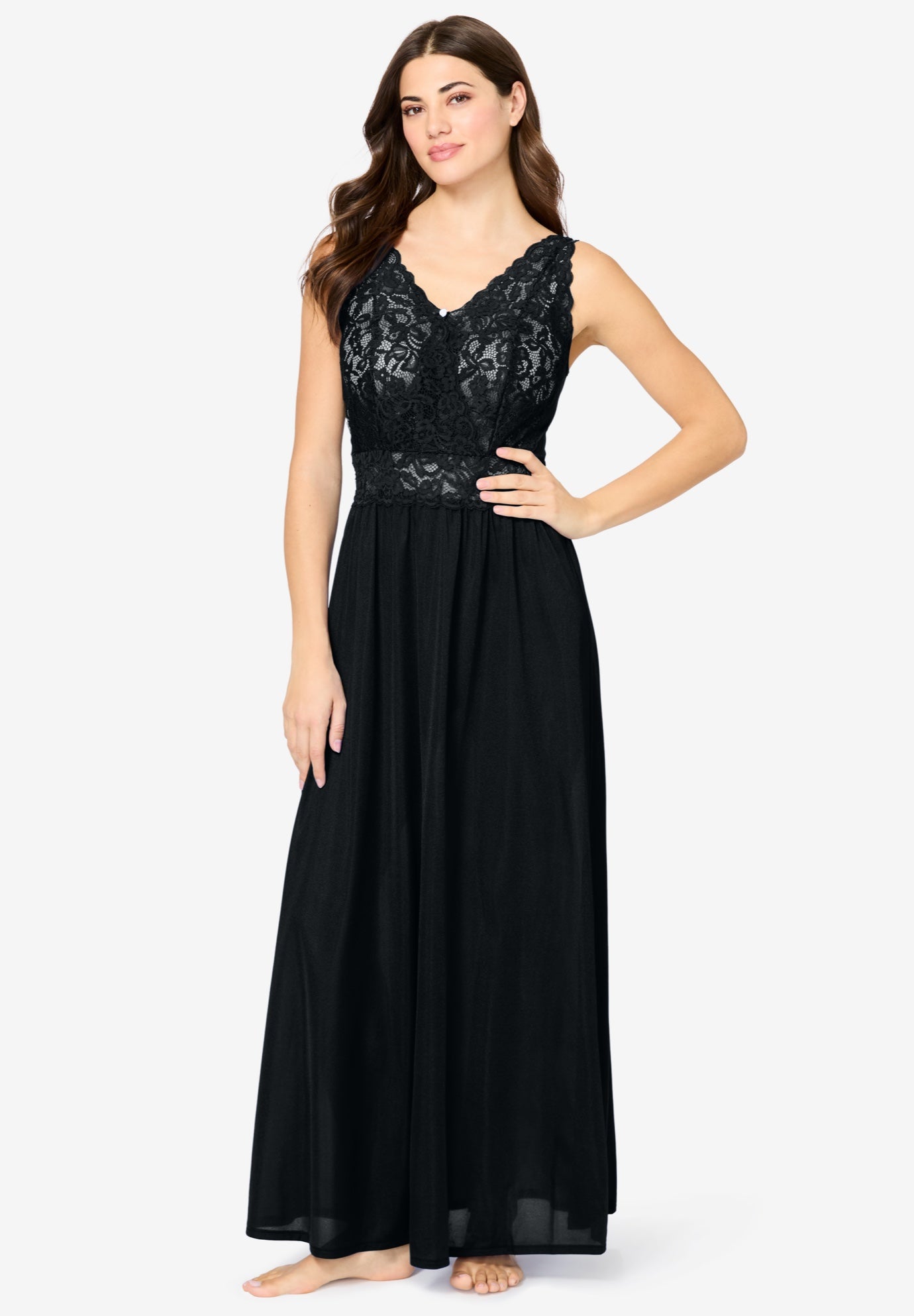 Amoureuse® Peignoir 2-Piece Tricot Gown & Robe image number 3