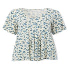 V-Neck Front Pleat Tunic image number null