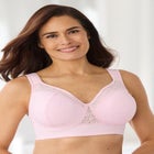 COMFORT CHOICE® Full Coverage Lace Overlay Bra image number null