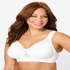 COMFORT CHOICE® Full Coverage Lace Overlay Bra image number null
