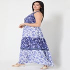 One-Shoulder Tiered Maxi Dress image number null