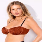 Shirred Underwire Bikini Top image number null