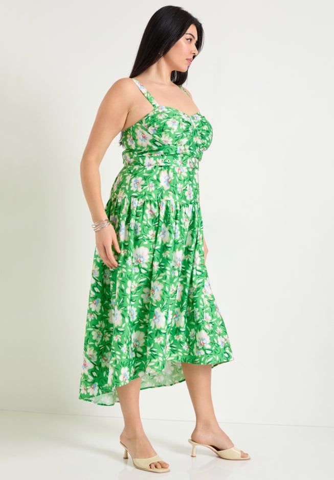 hi lo midi dress Satin High-low Midi Dress