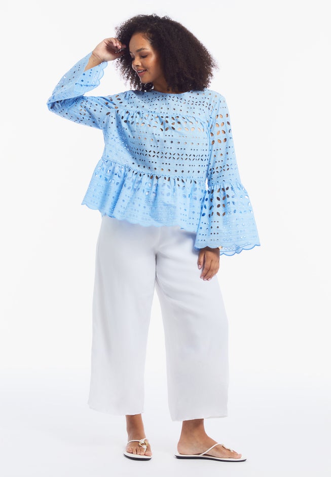 Flounce Peplum Top image number 4