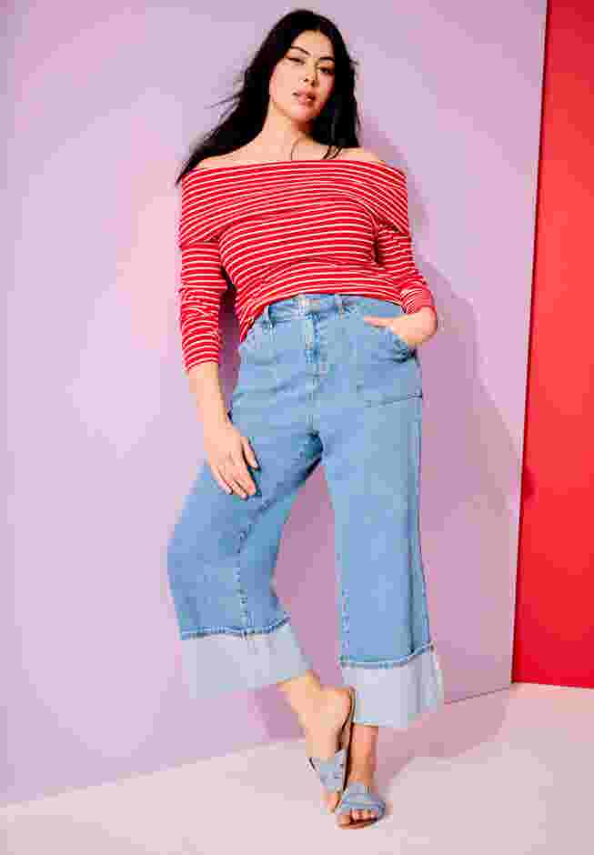 Long-Sleeve Off-The-Shoulder Top image number 0