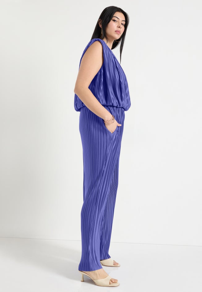 Plisse Dolman-Sleeve Cropped Top image number 2