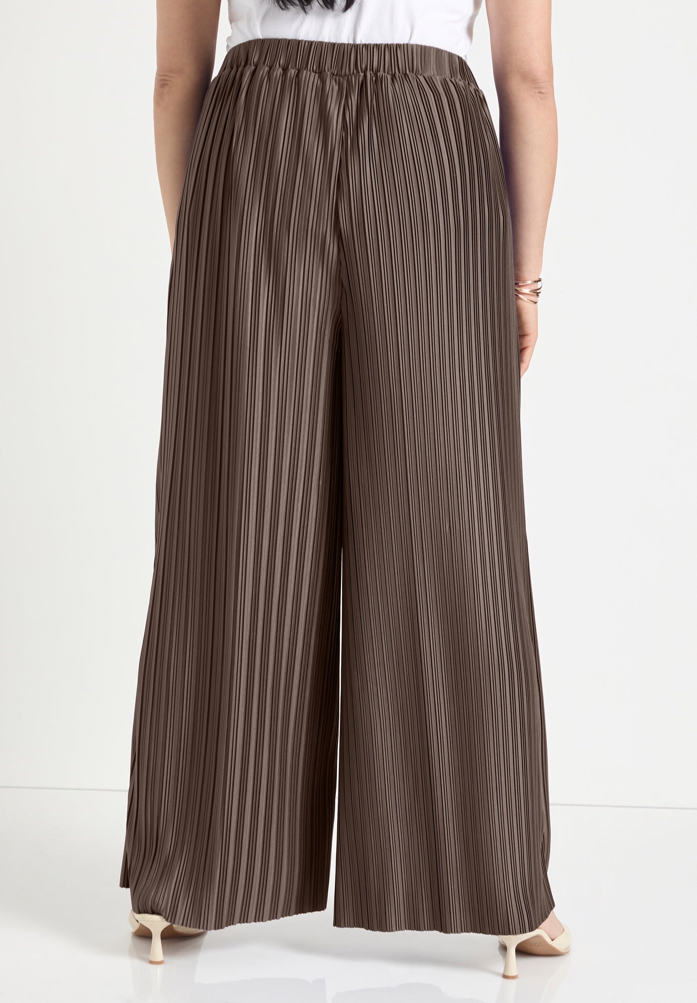 Plisse High-Rise Pants image number 1