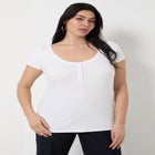 Ribbed Henley Top image number null