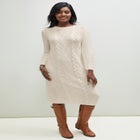 Cable Sweater Dress image number null
