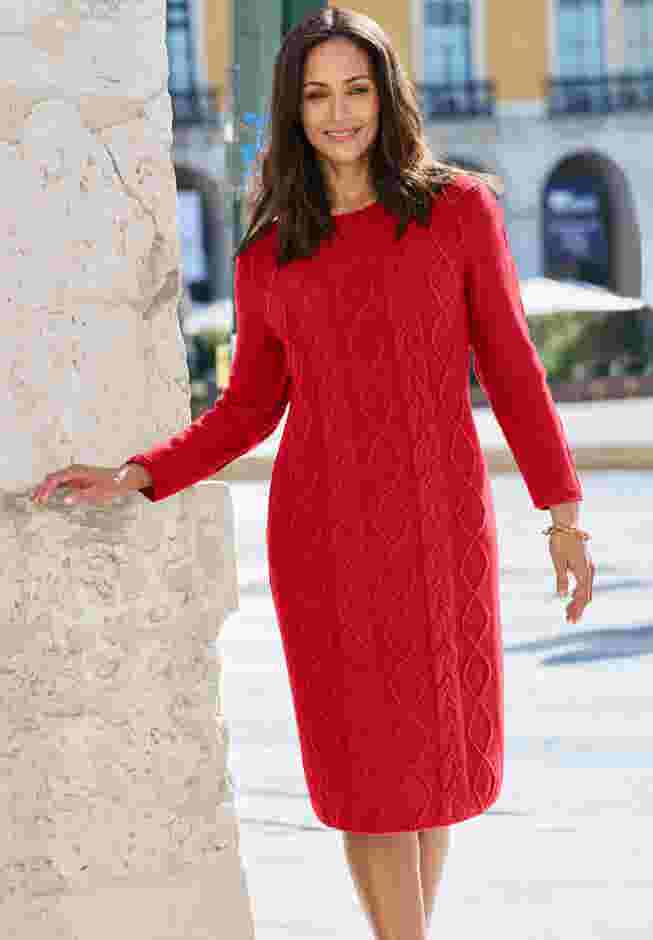 Cable Sweater Dress image number 0