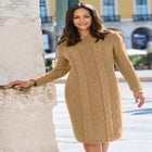 Cable Sweater Dress image number null