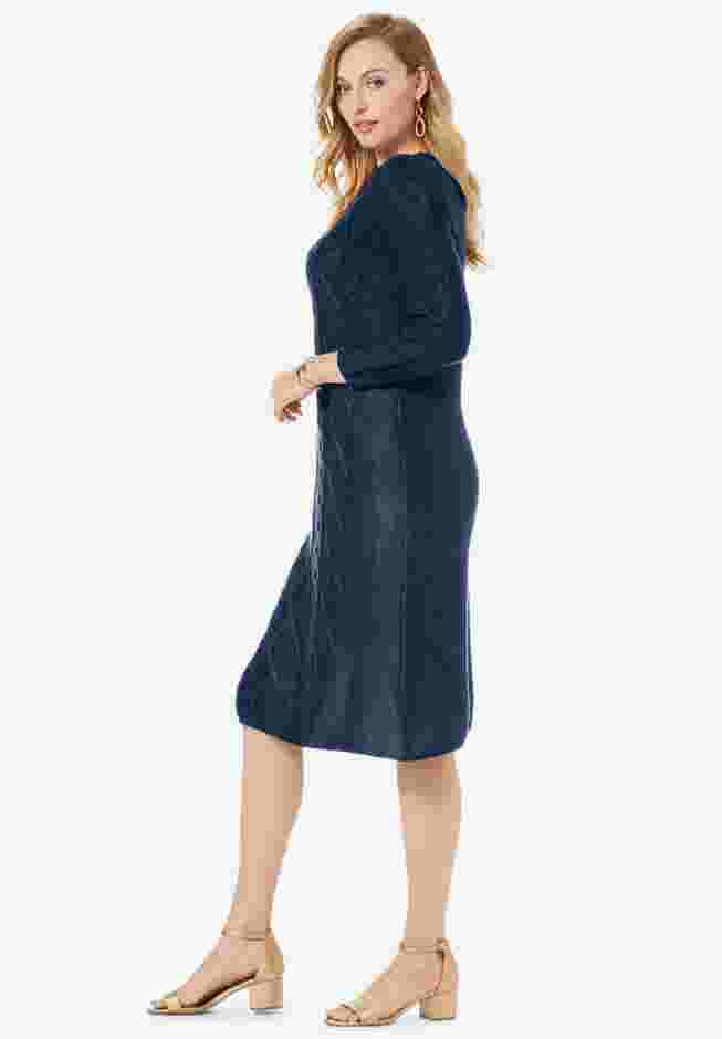 Cable Sweater Dress image number 2
