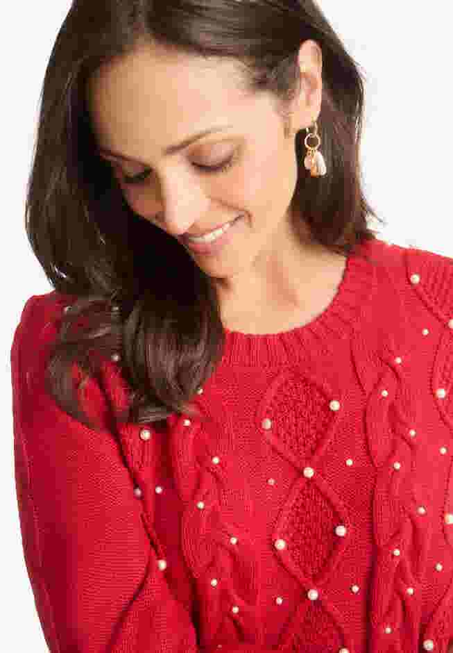 Cable Sweater Dress image number 3