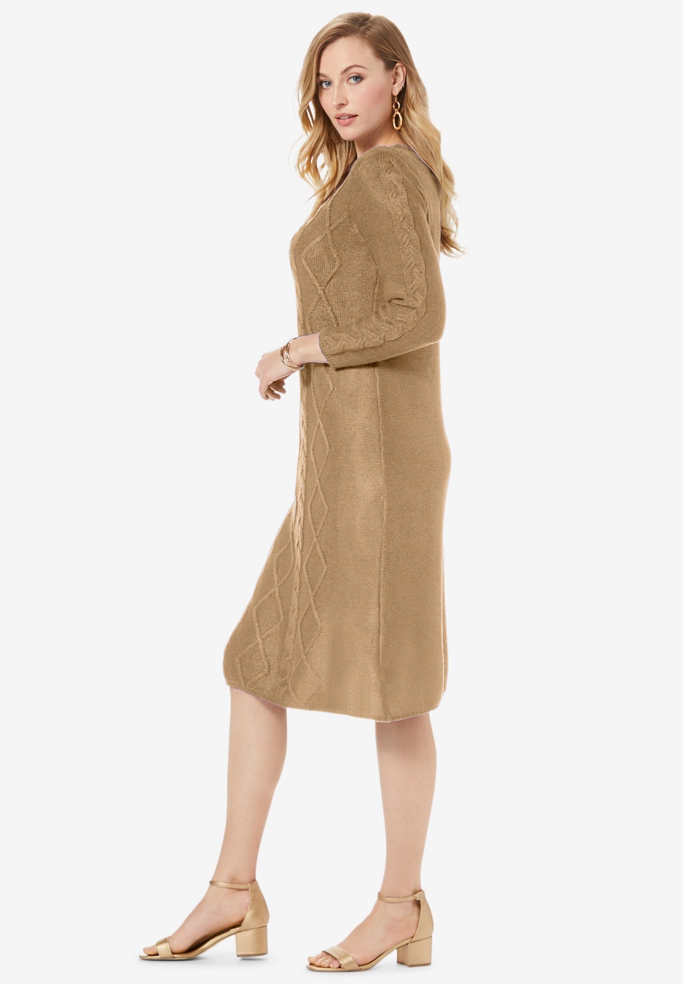 Cable Sweater Dress image number 2